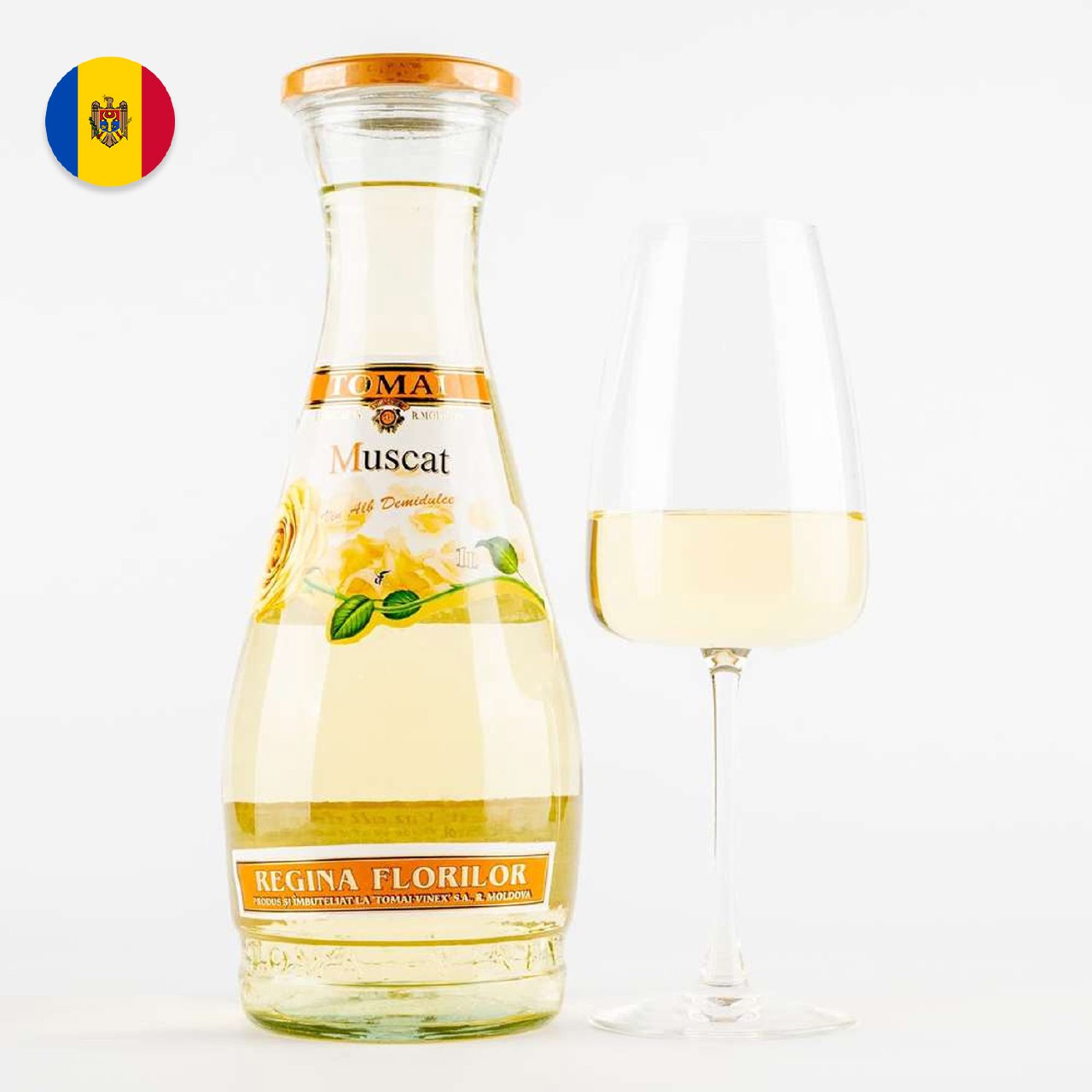 Vin alb demidulce Muscat